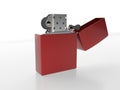 3d - rendering. Classic petrol lighter isolated on white background Royalty Free Stock Photo
