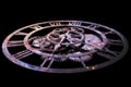 3D Rendering A Clock, Concept of Time and Universe