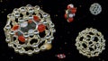 Drug molecules inside of fullerene