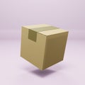 3D rendering closed delivery boxes Isolated