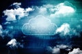 2d rendering Cloud computing, Cloud Computing Concept Royalty Free Stock Photo