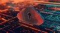 Secure Cloud Computing Data Protection Network Security Royalty Free Stock Photo