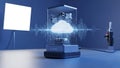 Cloud Computing and Data Transfer Concept Royalty Free Stock Photo