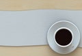 3D rendering coffee cup with white fabric