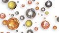 set of color glass balls Royalty Free Stock Photo