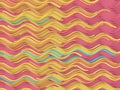 3d rendering colored wavy background. Abstract striped design template Royalty Free Stock Photo