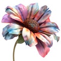 3D Rendering of a Colorful Beautiful Flower on Transparent Background - Ai Generated Royalty Free Stock Photo