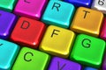 3d colorful keyboard