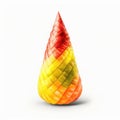 3d rendering of a colorful cone isolated on a white background. AI Generated animal ai