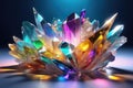 3 d rendering colorful crystal background3 d rendering colorful crystal backgroundcolorful crystals