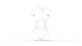 3D rendering of a female torso isolated in white studio background Royalty Free Stock Photo