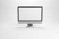 3D rendering Computer screen display monitor with blank screen isolate on white background Royalty Free Stock Photo