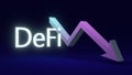 3D Rendering concept of Crypto scam, Decentralized finance, cryptocurrency