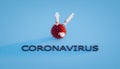 3d rendering of coronavirus vaccine