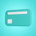3d rendering credit card icon isolated,money transfer