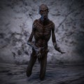 3D rendering of a creepy monster
