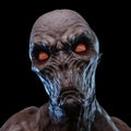 3D rendering of a creepy monster Royalty Free Stock Photo