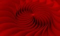 3d rendering Curved abstract on red background in valentine`s da