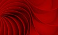 3d rendering Curved abstract on red background in valentine`s da