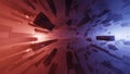 3D Rendering. Cyberspace abstraction. Futuristic Technology Digital Abstraction