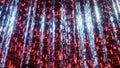3D Rendering. Cyberspace abstraction. Futuristic Technology Digital Abstraction