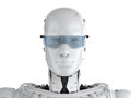 Robot with eyeglasses Royalty Free Stock Photo