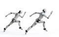 Cyborg running fast
