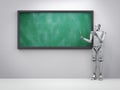 Cyborg teacher or lecturer Royalty Free Stock Photo