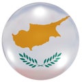 Cyprus national flag button