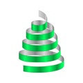 3D rendering - 3D Christmas tree Royalty Free Stock Photo