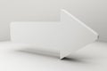 3d rendering, 3d model of arrow, the concept of development and direction