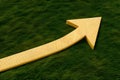 3D rendering 3D model of arrow, concept of development and direction, signifying progress Royalty Free Stock Photo