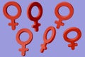 3d rendering, 3d realistic, logo women or mother\'s day and women\'s day