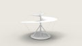 3d rendering of the da vinci helicopter isolated in studio background Royalty Free Stock Photo