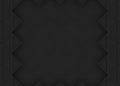 3d rendering. dark modern tri square grid art shape pattern on black floor banner background. Royalty Free Stock Photo