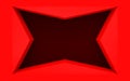 3d rendering. dark square grid design hole space on red  background Royalty Free Stock Photo