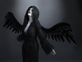 3D rendering of a death angel. Royalty Free Stock Photo
