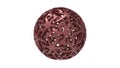 3d rendering of a decorative sphere ornament pattern isolated in white