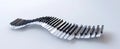 3D rendering of abstract piano keys on white background
