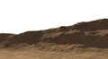 3D rendering of desert mountain range