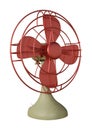 3D Rendering Desk Fan on White