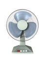 3D Rendering Desk Fan on White