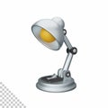 3d rendering desk lamp isolated useful for education, technology, learning, school and class design