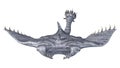 3D Rendering Devil Ray on White Royalty Free Stock Photo