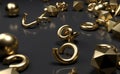 Geometric Realistic Looking Primitive Objects Royalty Free Stock Photo