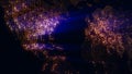 3D rendering of a digital map of the Earth. The lights of megacities merge in a soft glow Royalty Free Stock Photo