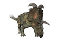 3D Rendering Dinosaur Albertaceratops on White Royalty Free Stock Photo