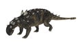 3D Rendering Dinosaur Euoplocephalus on White Royalty Free Stock Photo