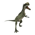 3D Rendering Dinosaur Monolophosaurus on White