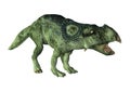 3D Rendering Dinosaur Protoceratops on White Royalty Free Stock Photo